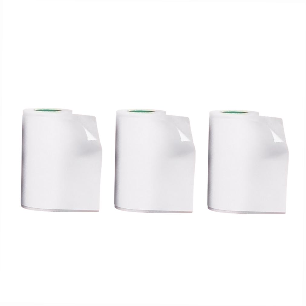 PeriPage Long Lasting 10 Year Preservation Sticky Thermal Paper Roll 56*30mm   2.2*1.2in BPA Free Black Font Adhesive