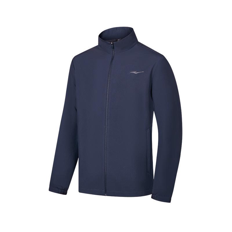 2026 Hongxing Erke Men's Water-Repellent Stand Collar Windbreaker Jacket for Autumn/Winter
