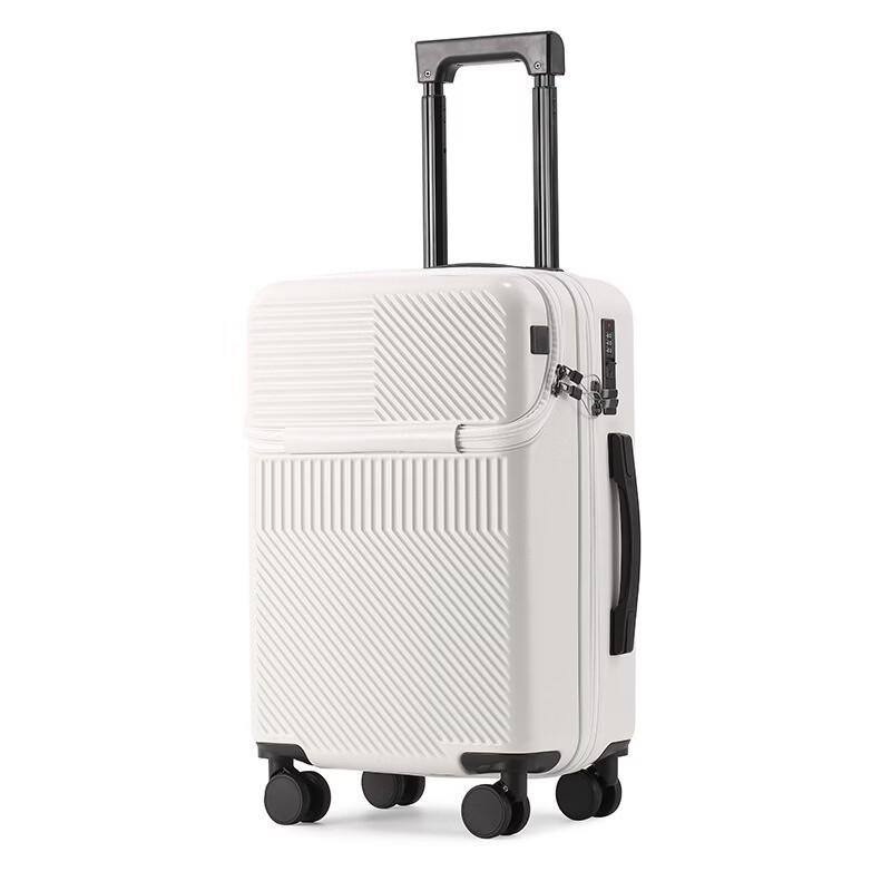 PACKAGE FASHION USB Front Opening Spinner Suitcase 20 Inch