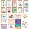 20pcs Combination Set Happy Birthday Card Blessing Message Cards  Party Accessories