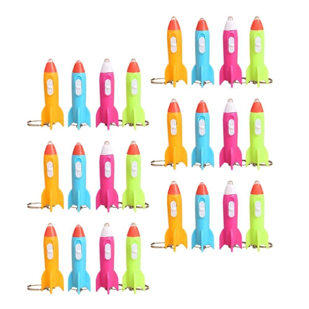 10pcs Bright Flashlight Keychain Mini LED Keychain Portable Kids Flashlights  Camping