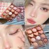 HERORANGE Love Heart Eyeshadow Palette - 12 Colors Matte, Shimmer & Glitter, Long-lasting, Earth Tones Eyeshadow.
