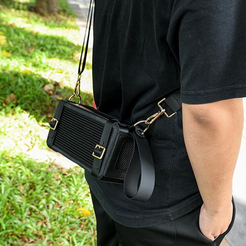 PU Travel Carrying Strap Case with Adjustable Shoulder Strap Travel Protective Speaker Case Cover for Marshall Middleton Speaker