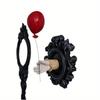 Dunkle Farbe Clown Geist Wanddeko, Amerikanischer Kreativer Stil Harz Hängendes Ornament, Halloween Weihnachten Haus Wanddekoration