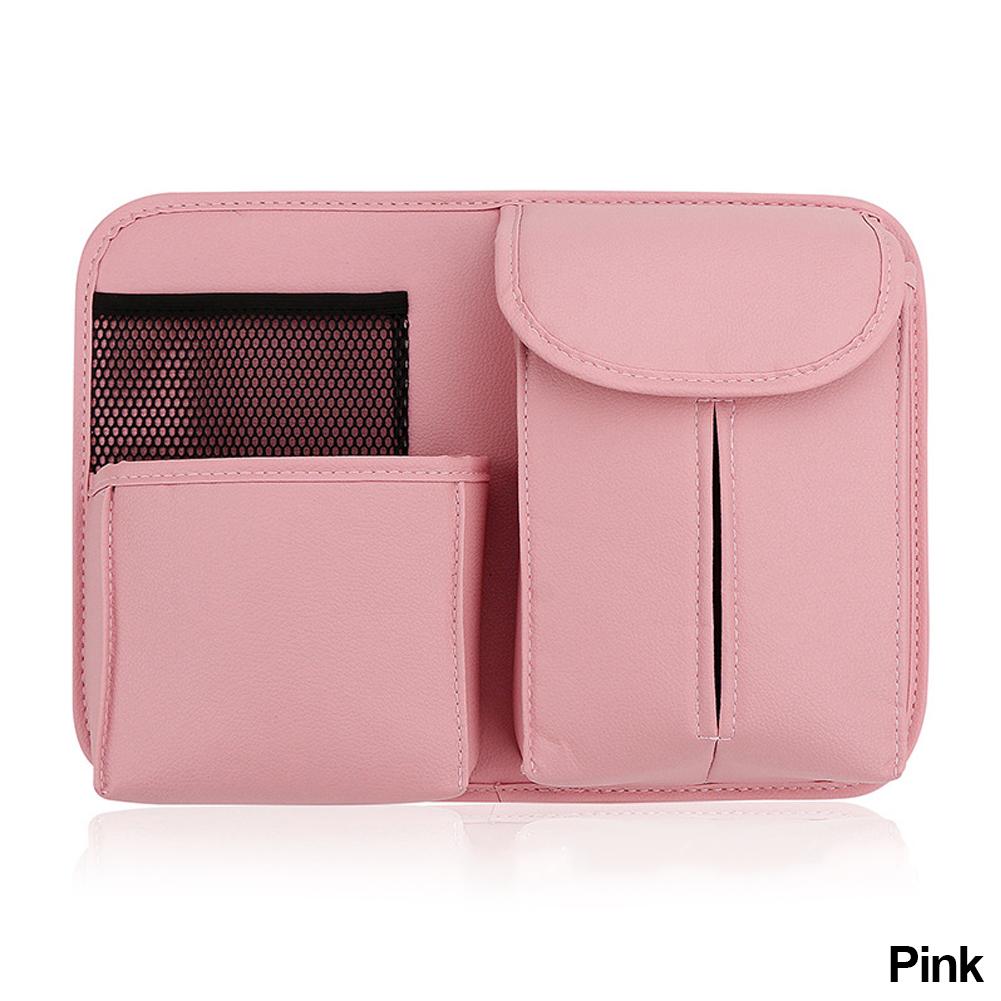 Car Seat Back Storage Organizer Bag Universal PU Leather Multifunction Storage Box Stowing Tidying Pocket Travel Accessories
