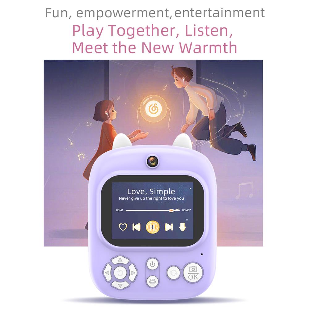 Sofortbildkamera für Kinder, Digitalkamera für Kinder, 1080P, digitale Videokamera, Doppelobjektiv, 2,4 Zoll, IPS