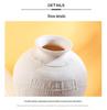 Nordic White Ceramic Vase for Fresh or Dried Flowers - Minimalist Living Room Decor