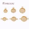 6/8/10mm Cabochon Base Tray Bezels Blank Setting For DIY Blank Pendant Trays Supplies For Jewelry Making Accessories