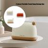 Travel Use Soap Dish With Drainage System Plastic Soap Container Box For Home Use and Business Trip Soap Organization