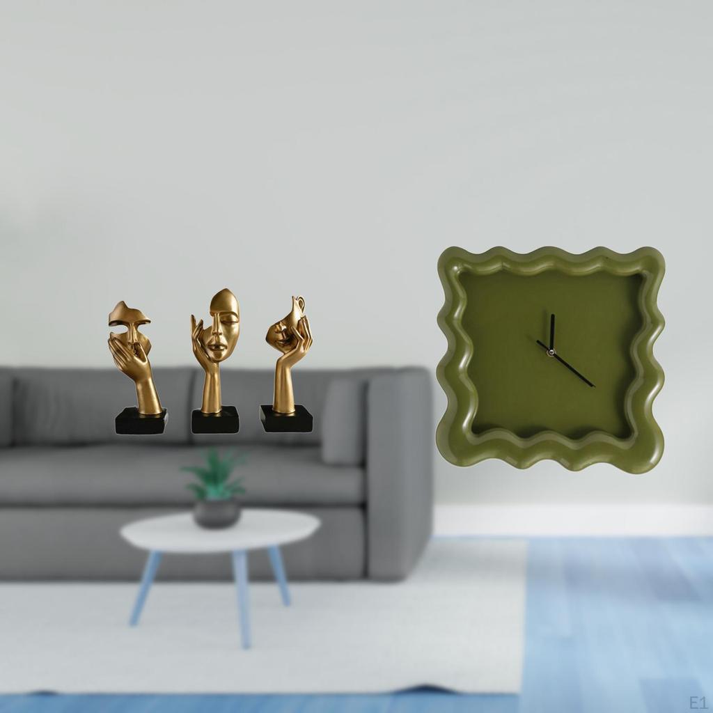 Resin Thinker Statues Tabletop Decorations Abstract Art Sculptures for Office Bookshelf Living Room
