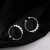 2024 Niche Pearl Open Index Finger Ring: Japanese-Korean Inspired Retro Fashion for Women