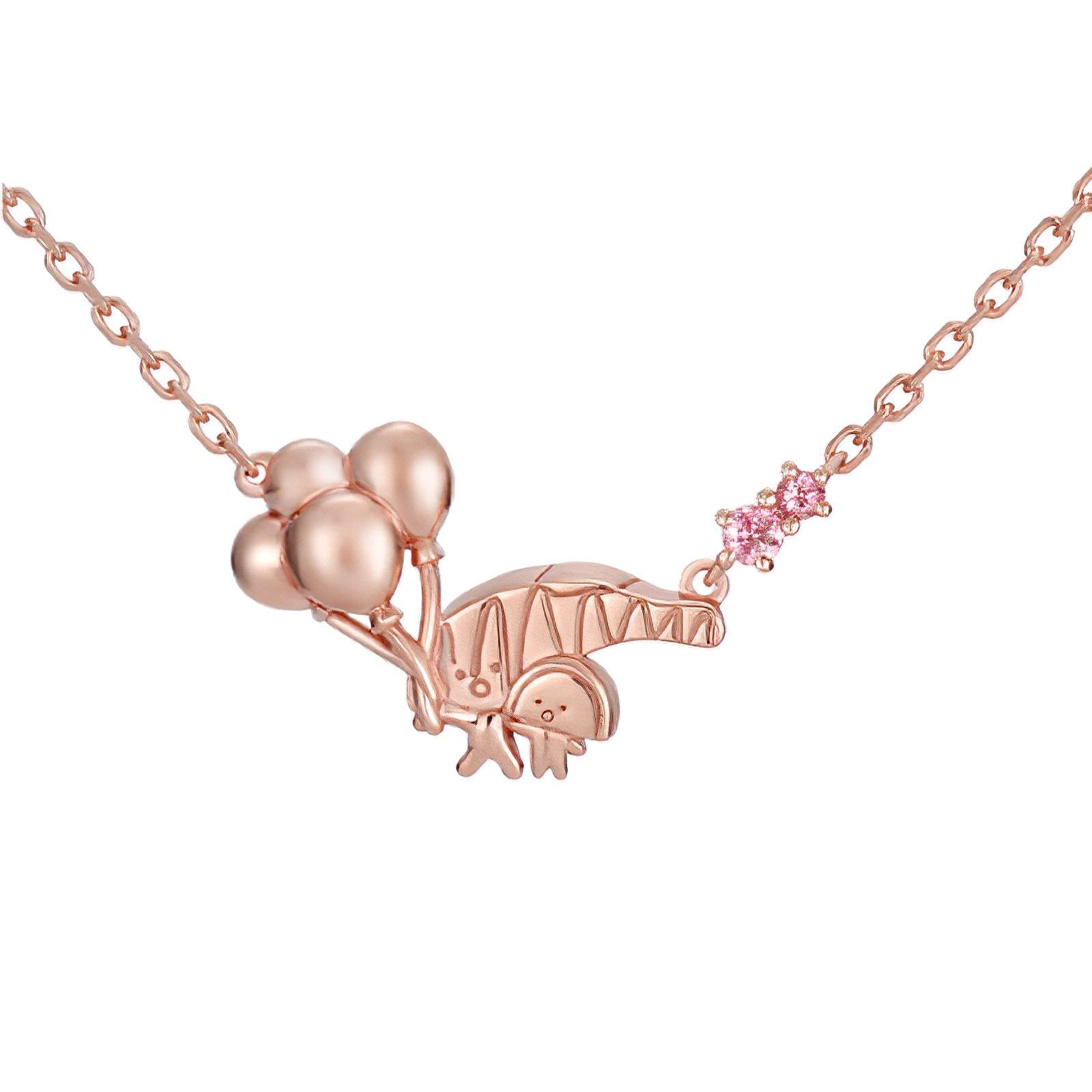 

Sanrio Goods Necklace Necklace Silver Gold Gift [U-Treasure] Kirimi-chan KIRIMI-chan. (Pink Coating) Women s NSaKM-100-SV