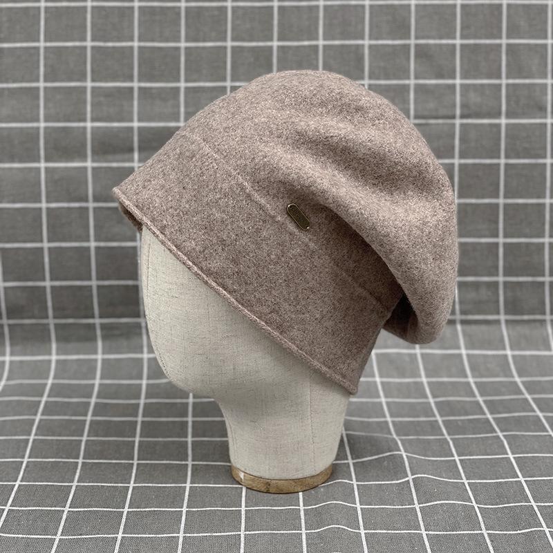 Japanese Variety Of Shape Stacking Hat Children'S Warm Wool Pullover Hat Australian Hair Pullover Hat Simple Knitted Hat
