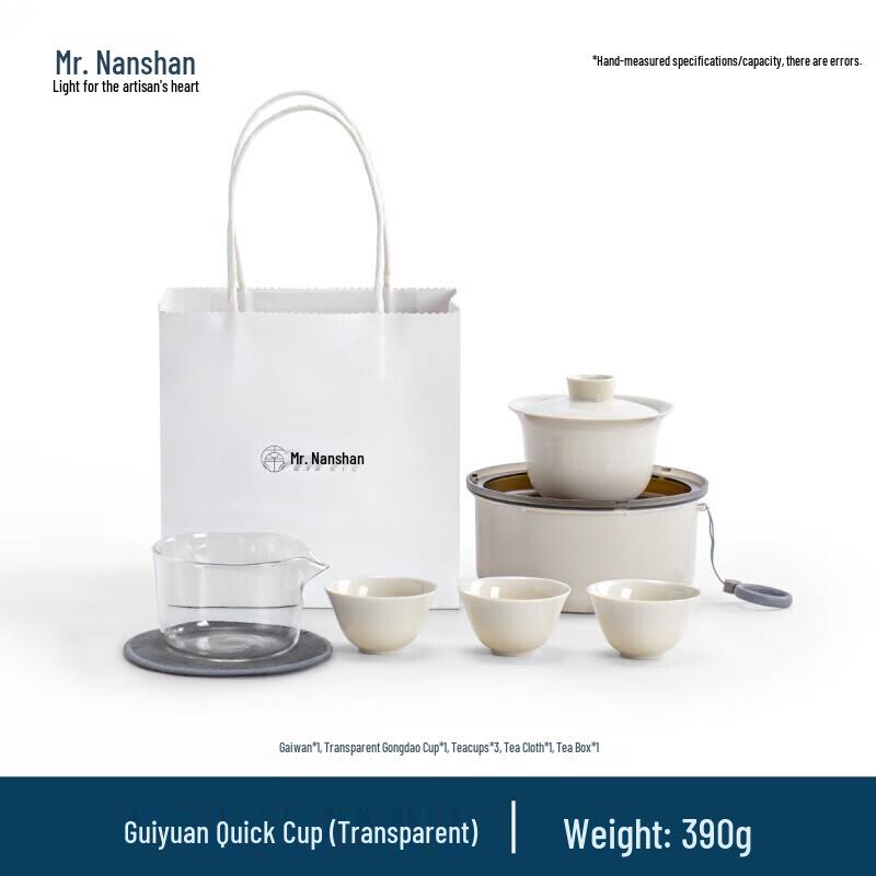 Mr. Nanshan Portable Travel Tea Set with One Pot and Three Cups