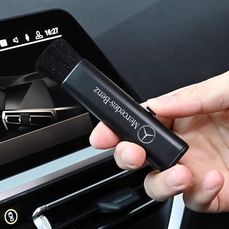 WLX4 Car Fibre Soft Detailing Brush Dashboard Air Outlet Dust Sweeping Brush Auto Cleaning Tools For Mercedes Benz AMG W203 W205 W20