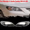 Car Headlamp Cover Headlight Lens Glass Cover Lampshade Bright Shell Lens Covers For Mazda 3 Mazda3 Axela BK Sedan 2003-2008
