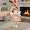 Christmas Tree Hanging Ornaments Plush Angel Doll Ornaments, Fairy Girl Pendant for Artisan Hand Stitched Pendants Home Decor, Party, New Year,
