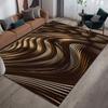 3D Abstract Carpet Color Lines Carpet Living Room Tea Table Visual Carpet Mat