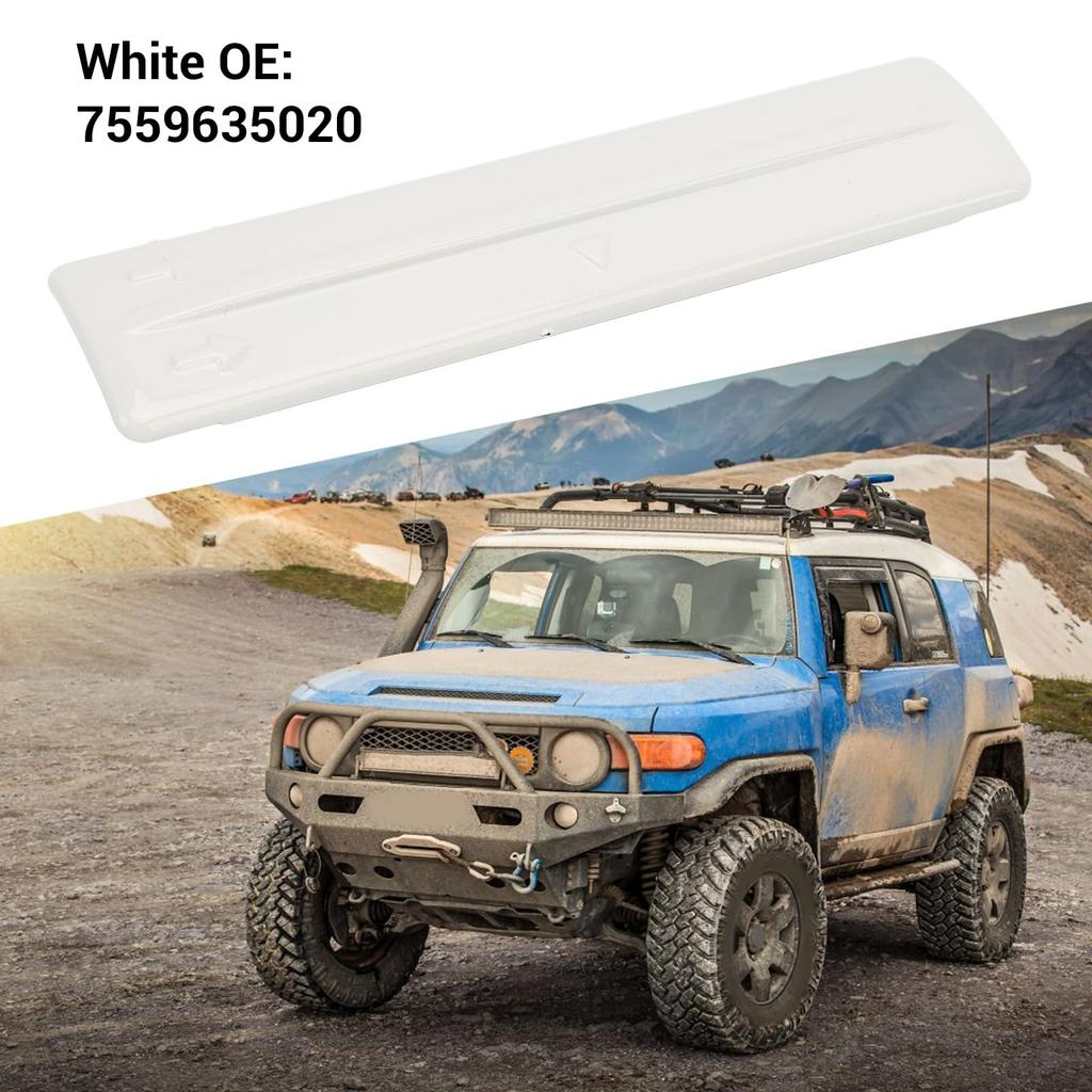 FJ Cruiser Roof Rack Roof Rack Removal 6 Roof Drip Rack Molding for FJ Cruiser Cover, Cover, Clips, OE 7559635020, White, 2007-2014