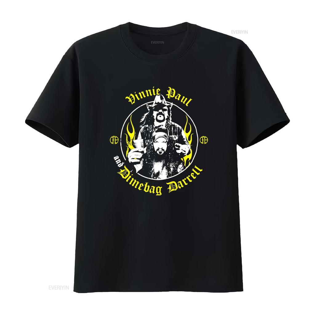 Authentic Abbott Brothers Vinnie Paul Dimebag Darrell Rock Band T Shirt S 2xl New Vintage Comfortable Homme Stylish