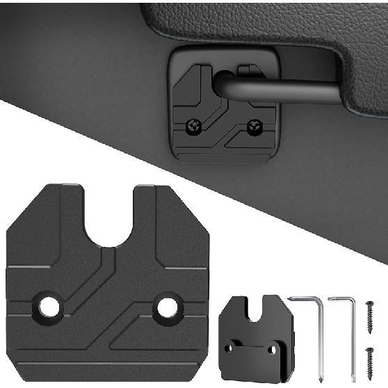 Sun Visor Repair Kit Fits For Dodge RAM 1500 Trucks -, 1 Pack Aluminum Black Sun Visor Clip, Car Sun Visor Fixer, Truck Visor Clip Fix Kit, Visor
