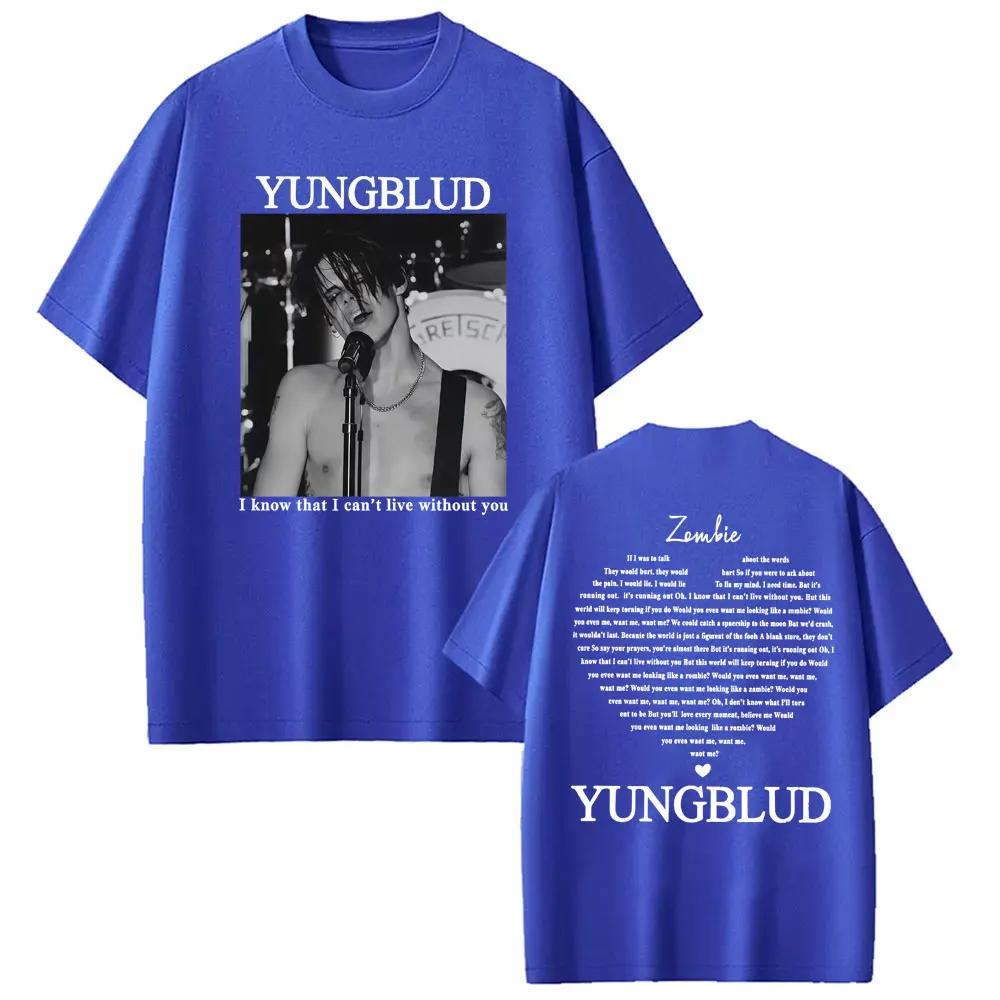 Yungblud  Zombie Rock Band Graphic T Shirt Mens Hip Hop Retro Music Fan Apparel Tshirts Man Casual Loose Short Sleeve Tshirt