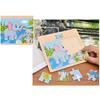 Wooden Colorful Dinosaur Zebra Animal Jigsaw Puzzles Board Intelligent Kids Toy