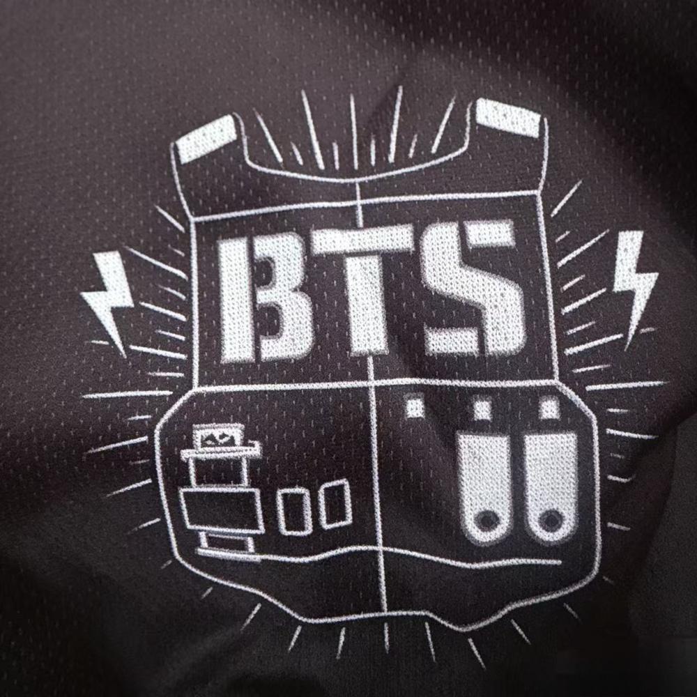 Camiseta de Béisbol Kpop BTS de Manga Corta Cárdigan Streetwear Coreano Soporte para Fans Camisa Casual de Botones de Verano para Mujeres Hombres