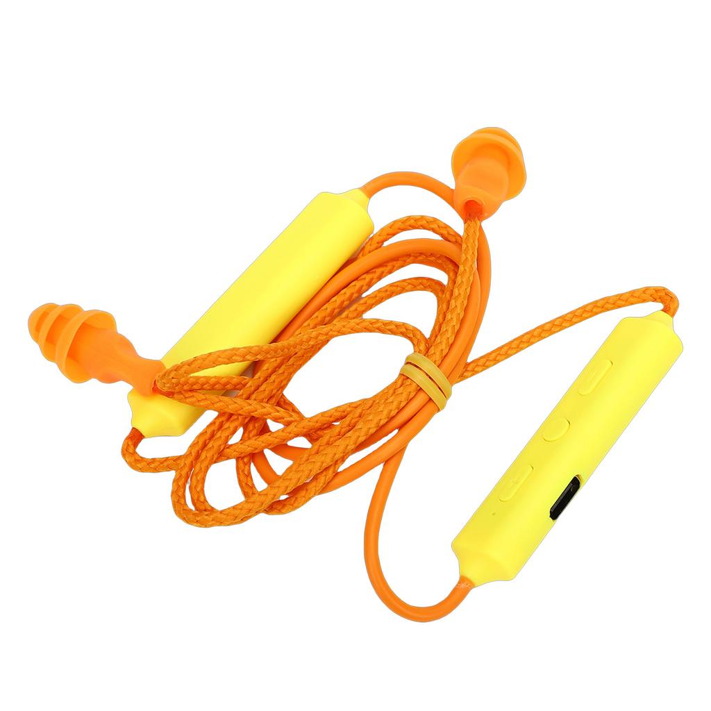 Earplug Headphone 29dB Noise Reduction IPX5 Water Proof Rechargeable Neckband Earbuds for Construction Site Workshop
