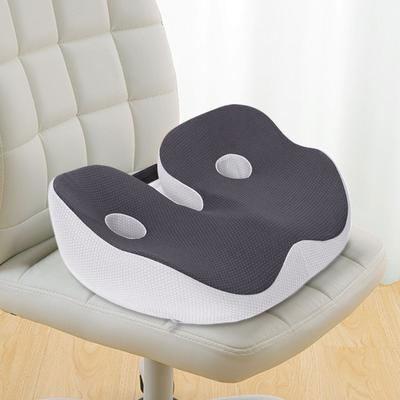 Coussin de siège en mousse à mémoire de forme Coussin de chaise épais Coussin de siège de voiture ergonomique Soutien de la sciatique et du dos pour les employés de bureau et les conducteurs de voiture
