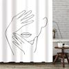 3D Grey Geometric Stone Shower Curtains Fabric Waterproof Bathroom Curtain Renew Home Hotel Decorative Curtains Blackout Screen