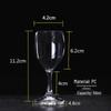 ZISIZ Transparent Acrylic Wine Glass
