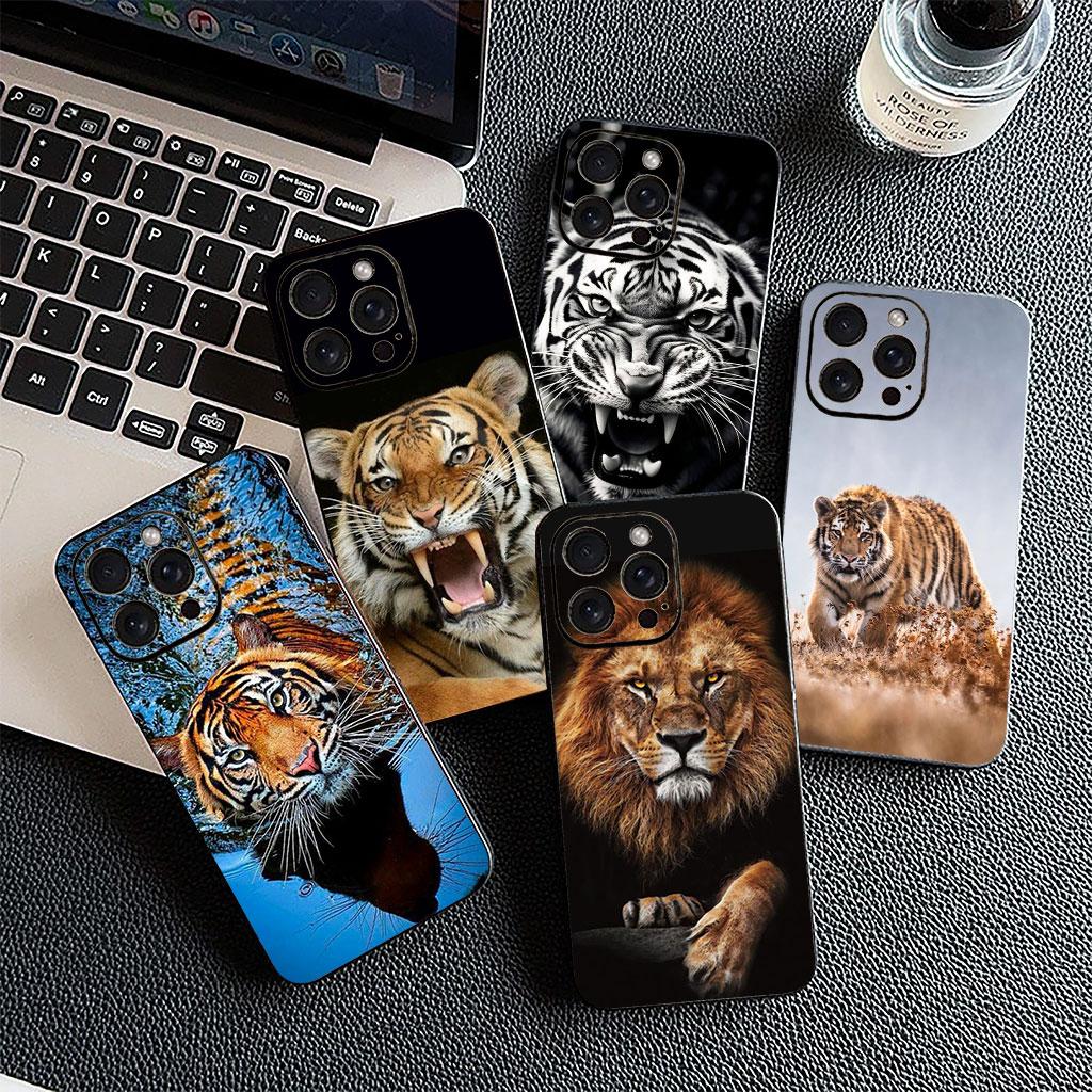 Cover for Motorola Moto Edge 70 60 Fusion NEO Pro G Stylus G56 G96 G52 G04 G05 G85 G84 Casing Phone Case Lion Art Leopard Tiger