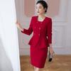 Women's Professional Red Suit Set
