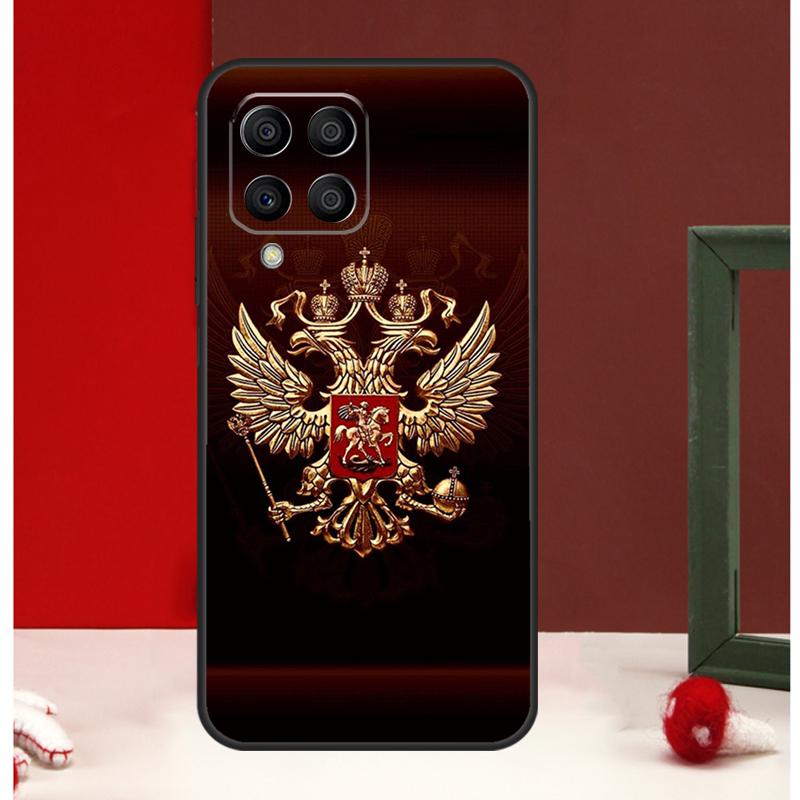 Russia Flag National Emblem Case For Samsung Galaxy M13 M53 M56 M52 M32 M16 M11 M21 M31 M35 M12 M14 M15 M36 M55 M34 M54