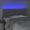 VidaXL LED Headboard Bedroom Furniture Single Bed Accessory Headboard Bed Frame Interior Light Grey 3121840