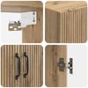 2 Piece Cabinet Set Artisan Oak Finish 66 x 34.5 x 87 cm Particleboard