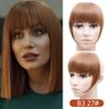 High Temperature Fiber Thick Neat Bangs Synthetic Hair Topper for Women