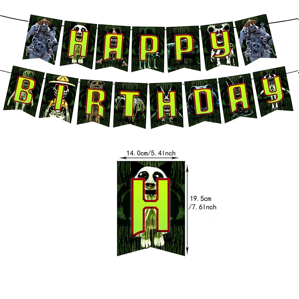 30xZoonomalie Party Accessories Including a Banner Cake Topper Balloons