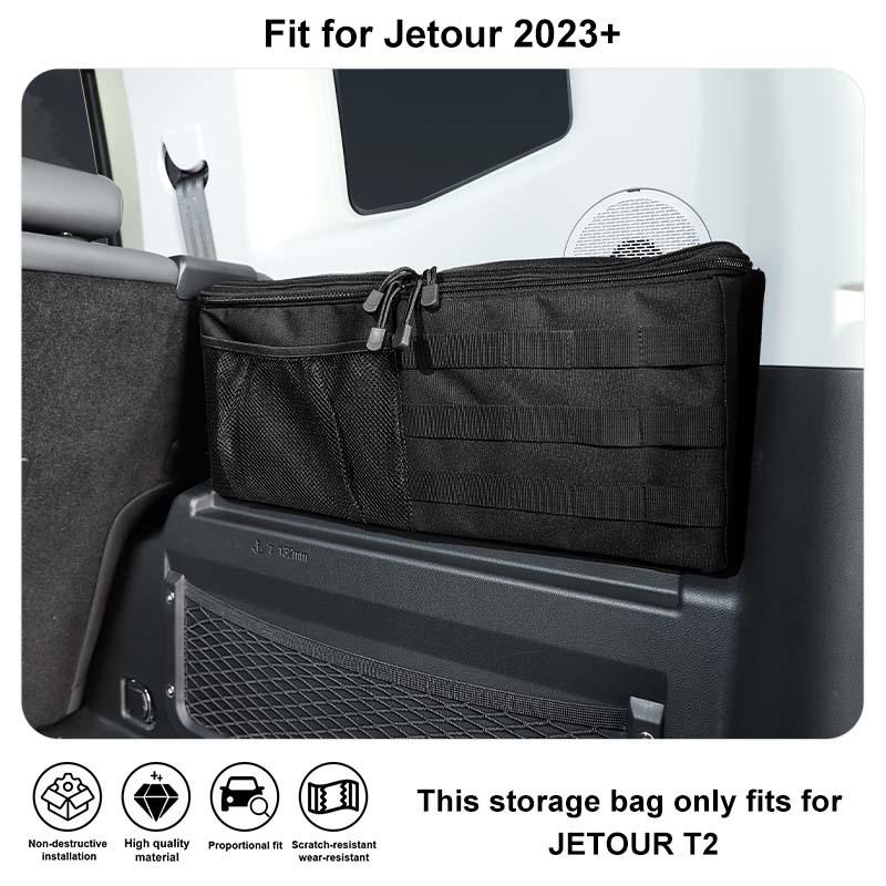 Trunk Rear Window Side Organizer Storage Bag Organizer Fit For Chery JETOUR T2 2023 Up For Jetour Shanhai T2 2024 Up Stowing Tidying Car Accessories