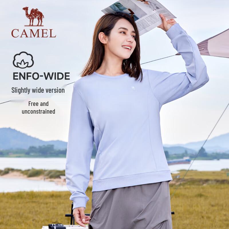 Camel Unisex Long Sleeve Round Neck Sweatshirt M