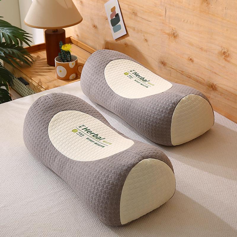 Rhomboid Triangle Buckwheat Hull Cervical Pillow - Adult Neck Support for Home and Office Nap