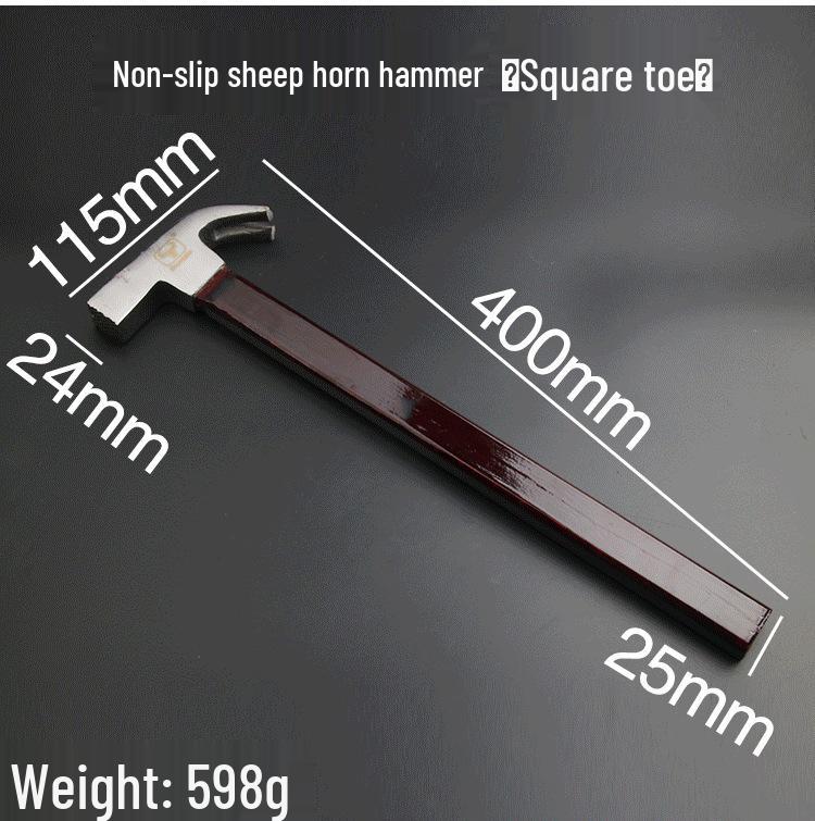

Magnetic Anti-Slip Claw Hammer with Nail Puller and Convex Surface - Free Shipping