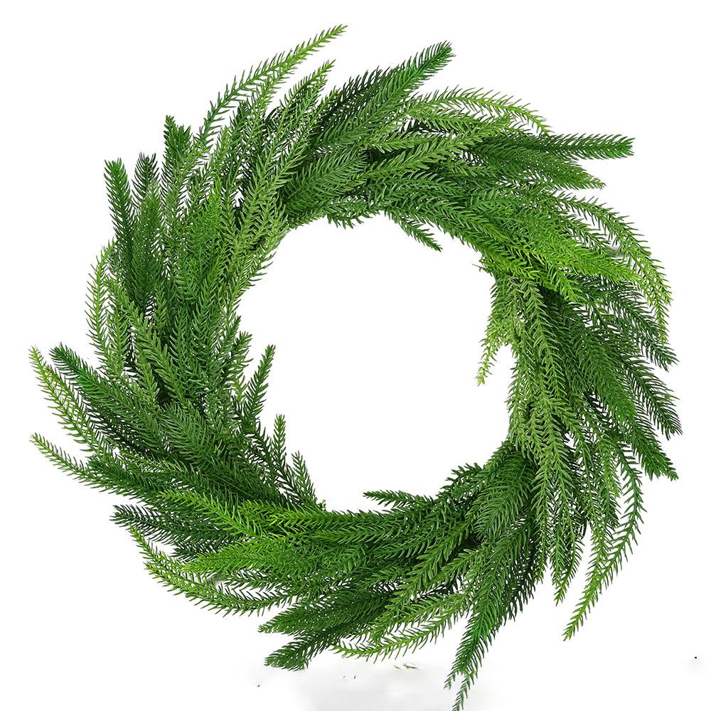 1.8m/2.7m Christmas Wreath Rattan Artificial Soft Pines Needle Garlands Lightweight Easy Hanging Decoration For Home Bedroom