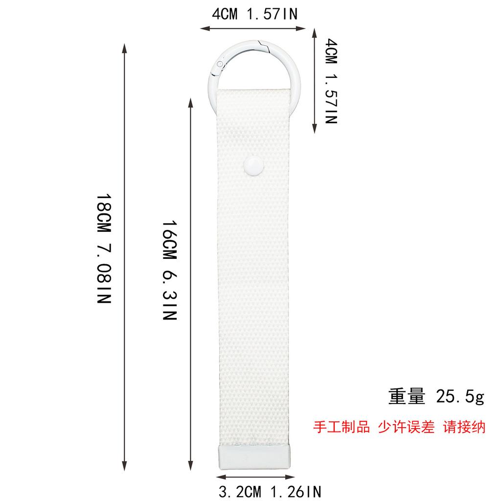 Korean Handmade Webbing Cloth Sticker Diy Pendant Keychain Bag Pendant Dopamine Ins Polyester Pendant