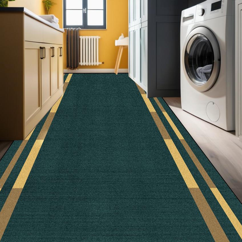 Modern Geometric Corridor Carpet Kitchen Decor Non-slip Runner Rugs Bathroom Passageway Entrance Door Mat Hotel Lobby Long Rugs