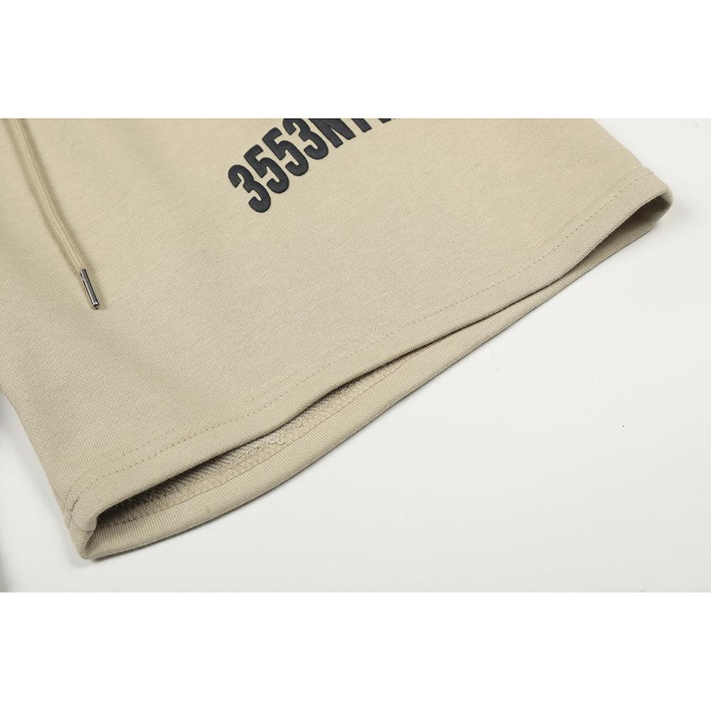 Fear of God Essentials Special Letter Print Sweat Shorts Unisex Oversized Cotton Drawstring Elastic Waist Streetwear Casual Sports Knee Length Shorts