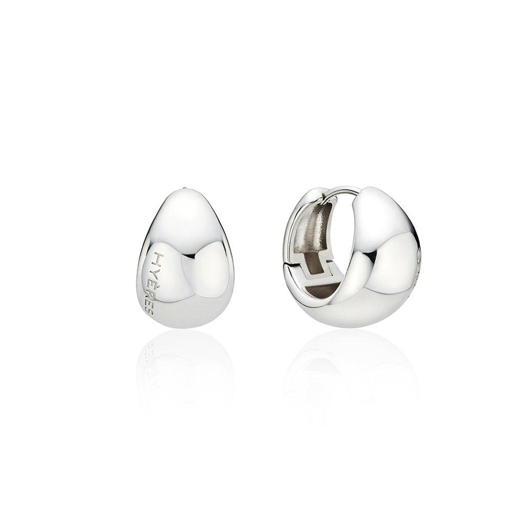 Pebble Silver (W) Chunky One-Touch Earrings Hl6E56613W9Xxx