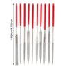 DIYWORK for Ceramic Glass Gem Stone Hobbies and Crafts 10Pcs Hand Tools MTS013 140mm Mini Needle File Set Diamond Coated