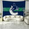 Vancouver Canucks Wall Tapestry Aesthetic Wall Hanging Printed Fabric Blanket Decorative Tapestries for Bedroom Living Room Home Decor